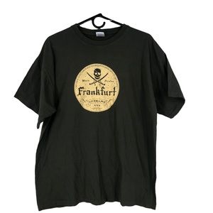 Main Pirate Frankfurt Germany T-Shirt; Ahoy Mates Pirate Themed Tee SZ XL